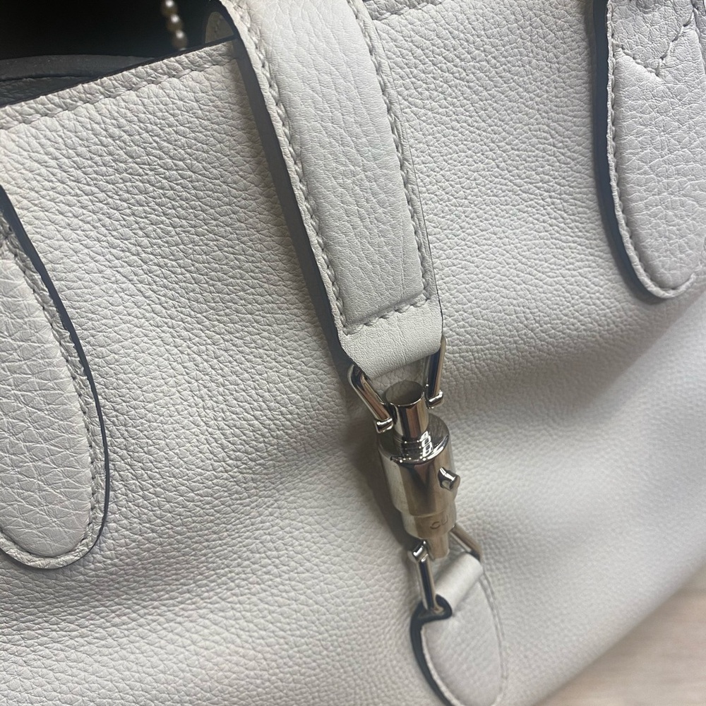 Gucci white large bag purse satchel Jackie tote bag - Picture 11 of 15